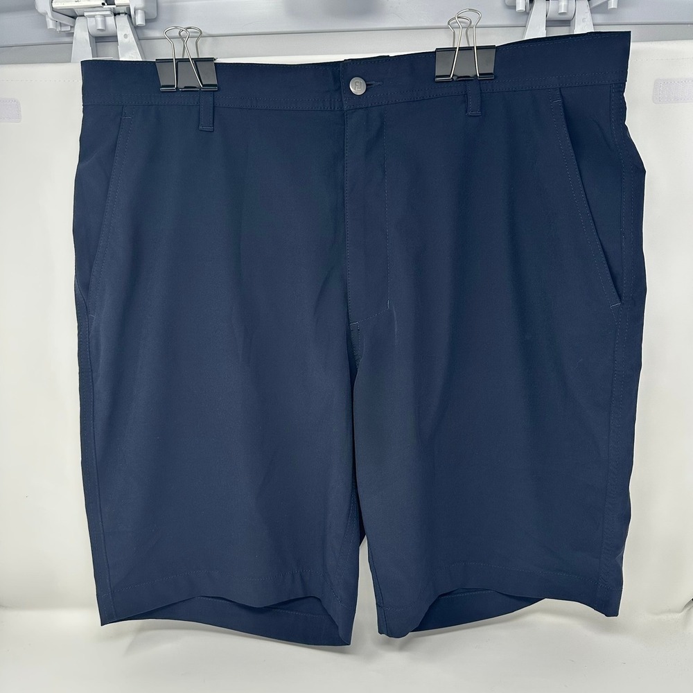 FootJoy Golf Shorts Mens 36 Navy Blue Performance Flat Front Spandex Blend 2326